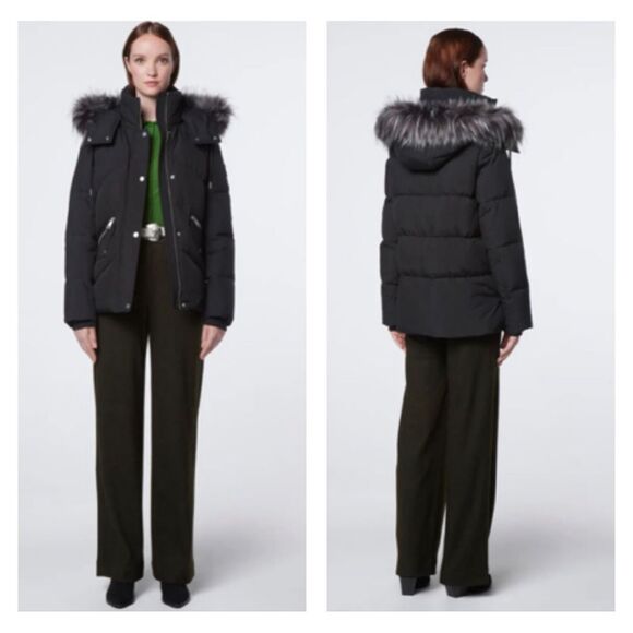Andrew Marc Daphne Puffer Dawn Removable Hood Faux Fur Trim Jacket Coat Parka XS - Picture 1 of 15